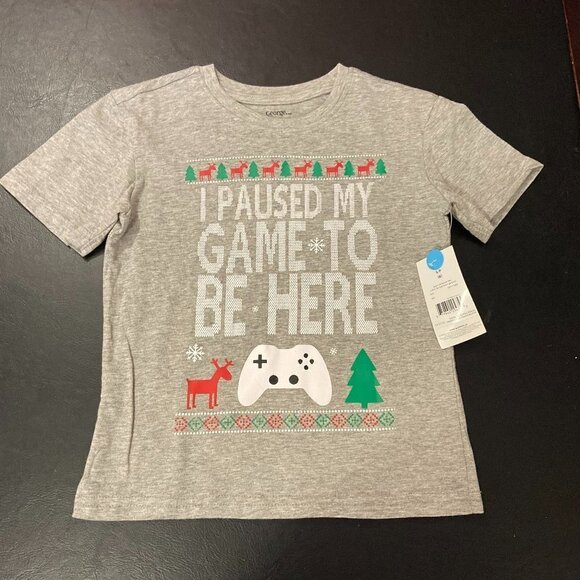 George Boy's Set of Two Christmas Gamer T-shirts - Size S (6) - NWT. - Picture 2 of 3